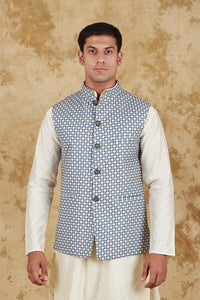 Thumbnail for Bluesaanchi Men's Cream Waistcoat