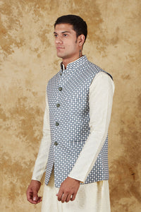 Thumbnail for Bluesaanchi Men's Cream Waistcoat