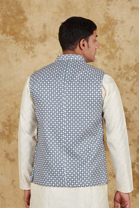 Thumbnail for Bluesaanchi Men's Cream Waistcoat
