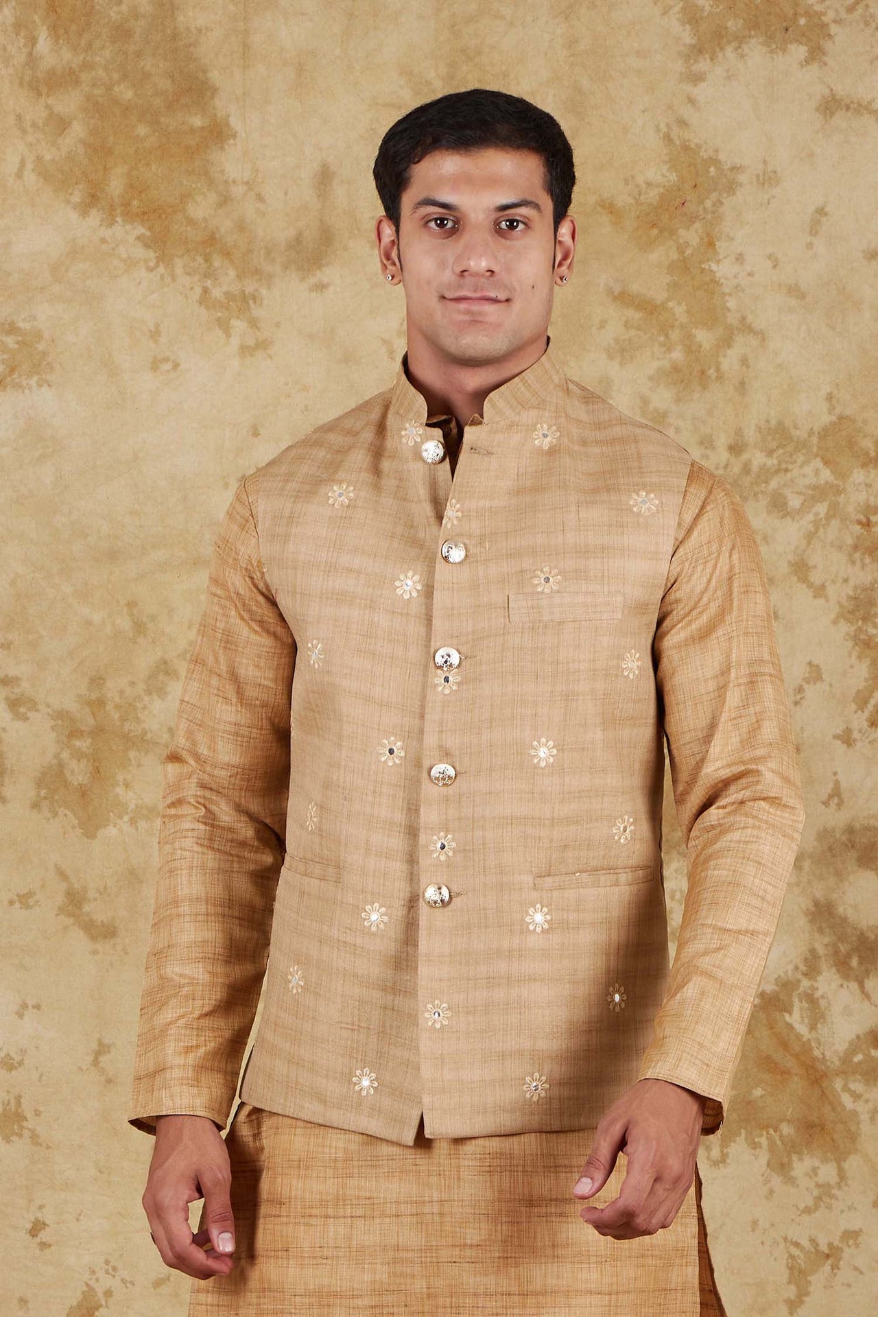 Bluesaanchi Men's Khaki Waistcoat