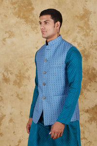 Thumbnail for Bluesaanchi Men's Blue Waistcoat