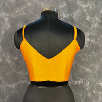 Thumbnail for Majestic Yellow Yellow Coloured Silk Ready to Wear Blouse - kapda Tailor - Distacart
