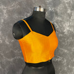Thumbnail for Majestic Yellow Yellow Coloured Silk Ready to Wear Blouse - kapda Tailor - Distacart