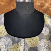 Thumbnail for Multi Print Facade Ash Grey Coloured Silk Ready to Wear Blouse - kapda Tailor - Distacart