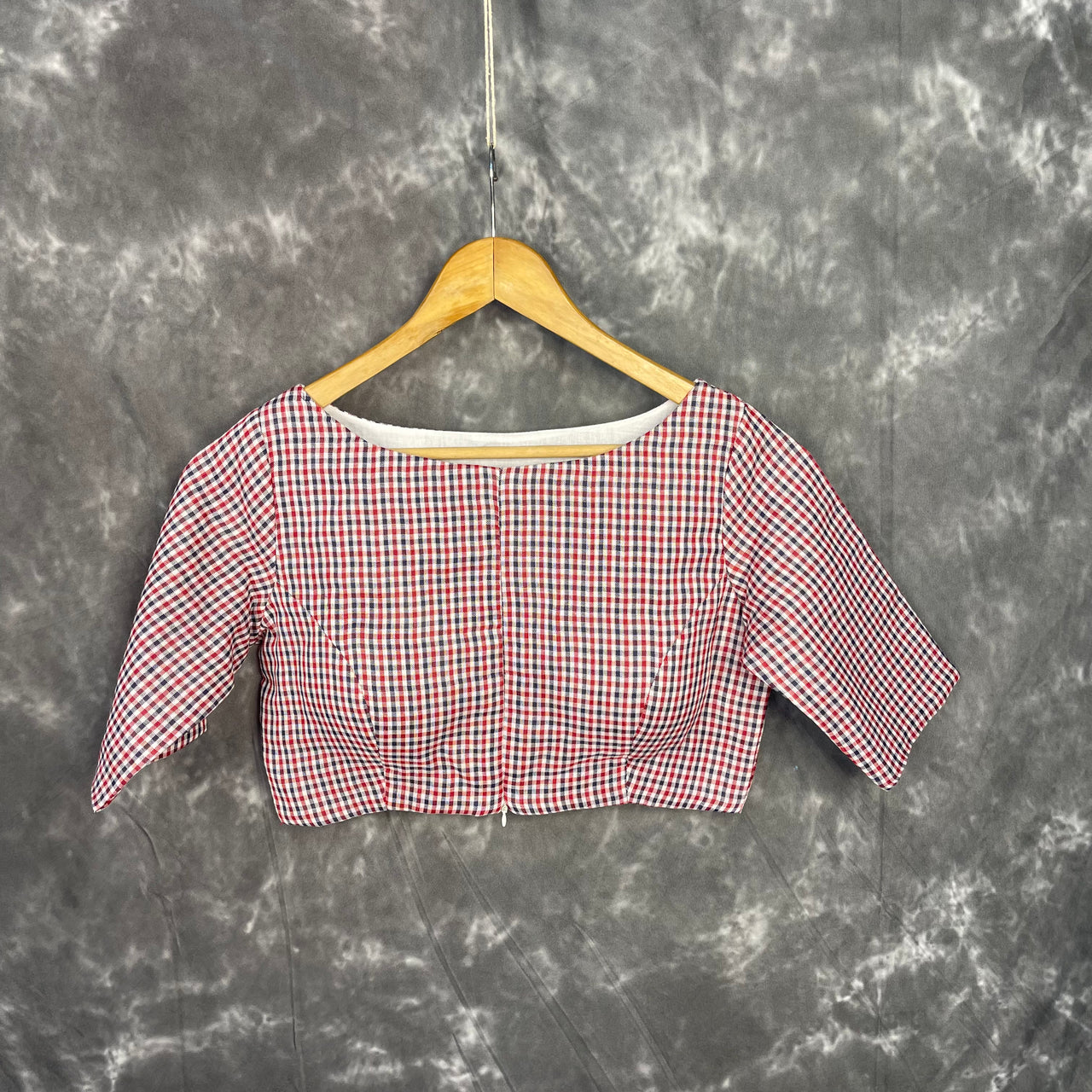 Asymmetric Symmetry Multi Color Coloured Cotton Ready to Wear Blouse - kapda Tailor - Distacart