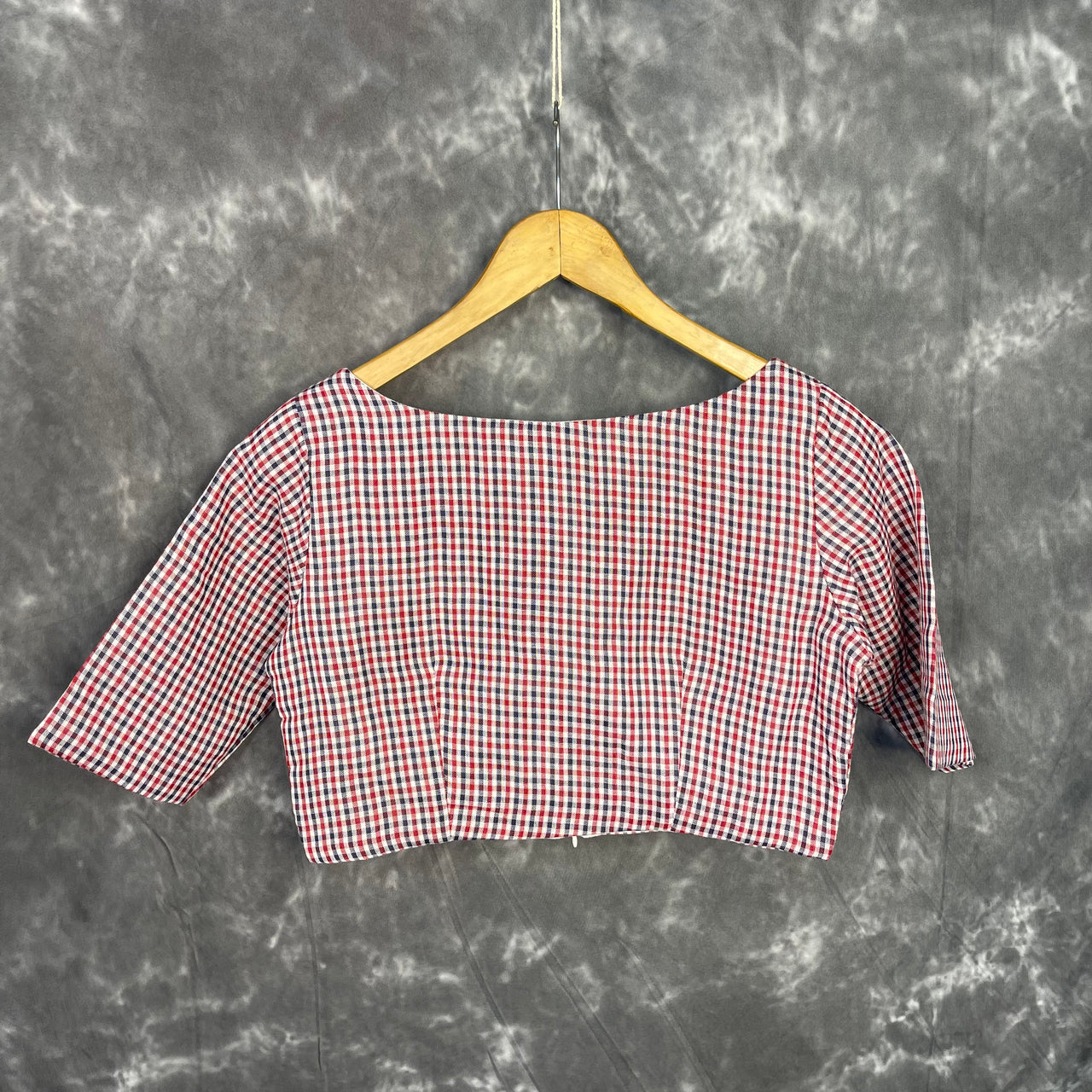 Asymmetric Symmetry Multi Color Coloured Cotton Ready to Wear Blouse - kapda Tailor - Distacart