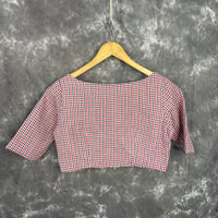 Thumbnail for Asymmetric Symmetry Multi Color Coloured Cotton Ready to Wear Blouse - kapda Tailor - Distacart