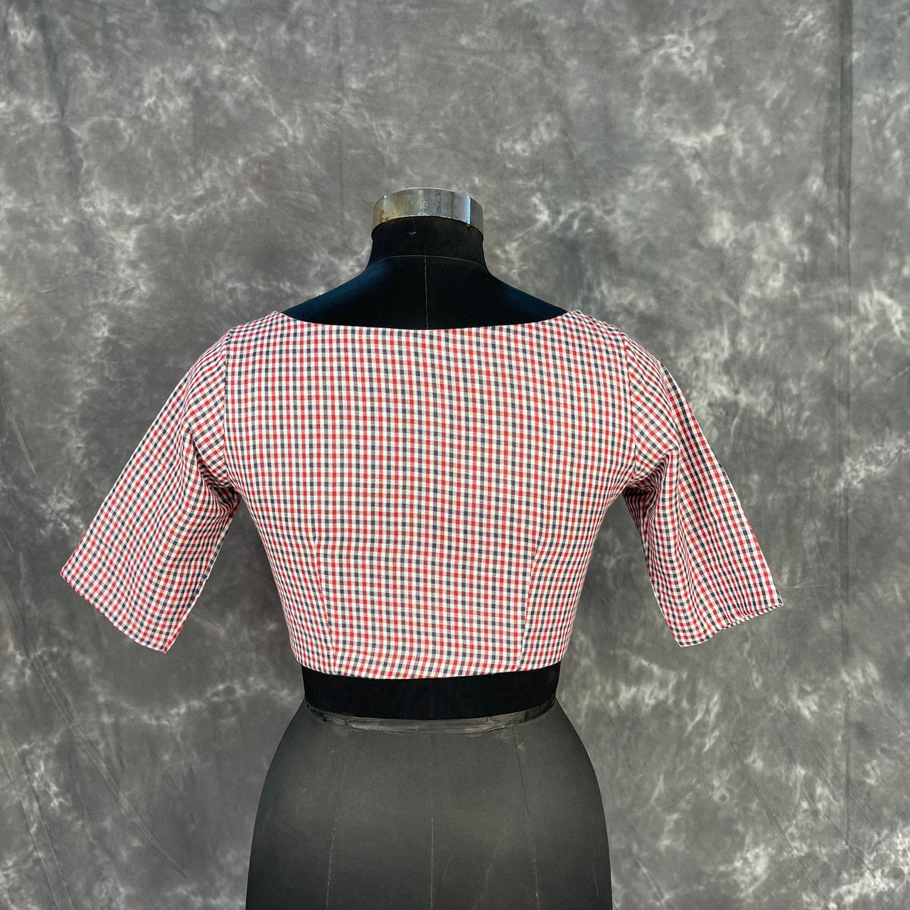 Asymmetric Symmetry Multi Color Coloured Cotton Ready to Wear Blouse - kapda Tailor - Distacart
