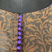 Thumbnail for Greeky Blush Purple / Brown Coloured Cotto Silk/Cotton Silk Printed Ready to Wear Blouse - kapda Tailor - Distacart