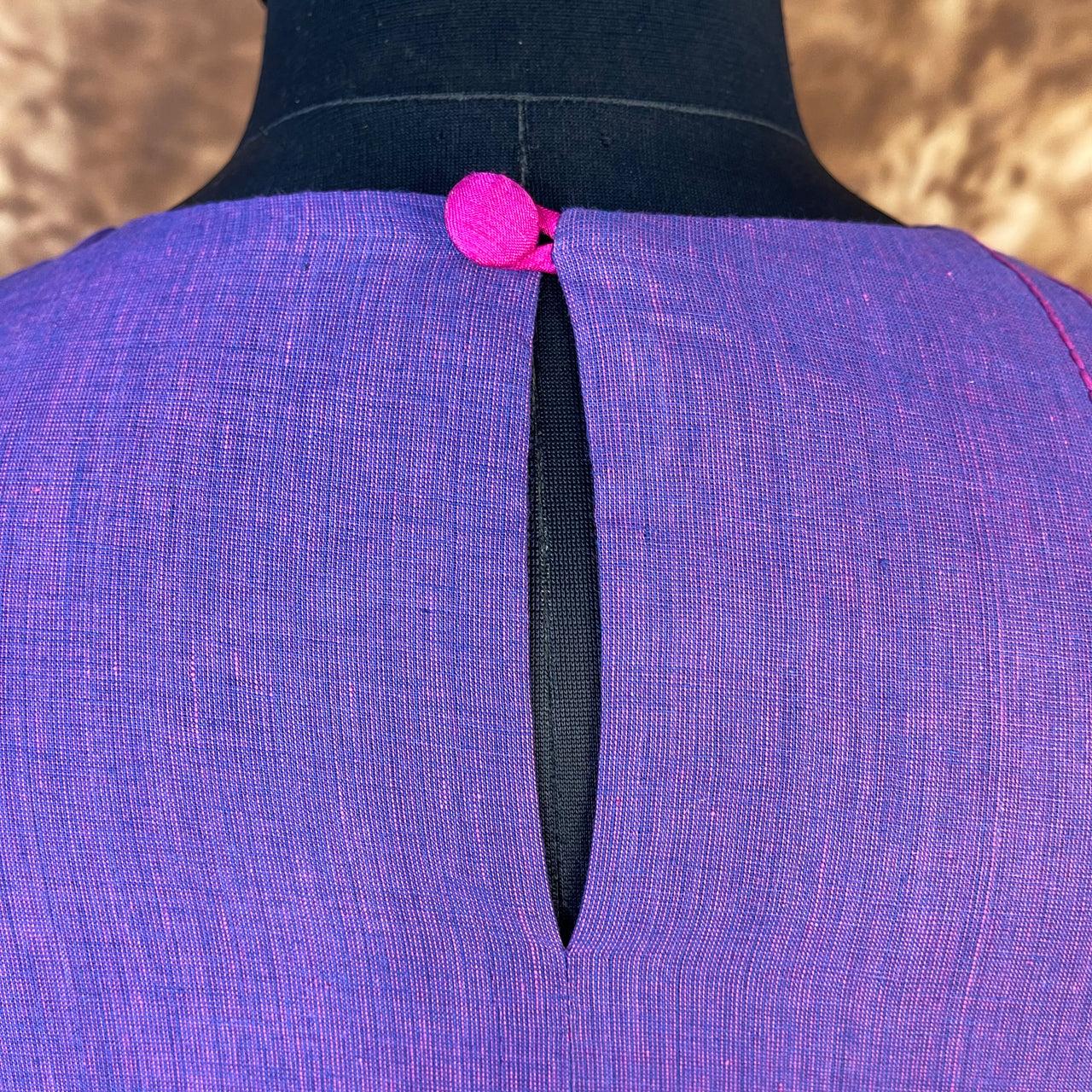 Nebula Fade Purple Coloured Handloom Cotton Ready to Wear Blouse - kapda Tailor - Distacart