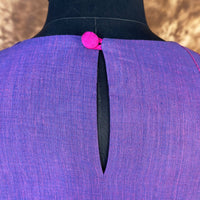 Thumbnail for Nebula Fade Purple Coloured Handloom Cotton Ready to Wear Blouse - kapda Tailor - Distacart