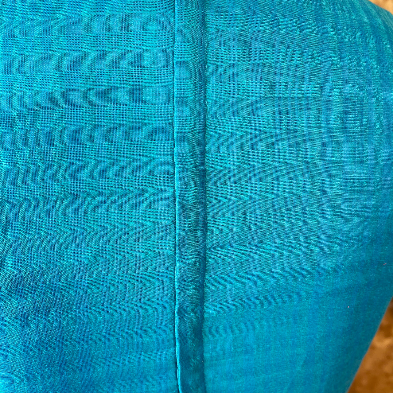 Streaks of Blue Light Blue Coloured Chanderi Silk Ready to Wear Blouse - kapda Tailor - Distacart