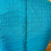 Thumbnail for Streaks of Blue Light Blue Coloured Chanderi Silk Ready to Wear Blouse - kapda Tailor - Distacart