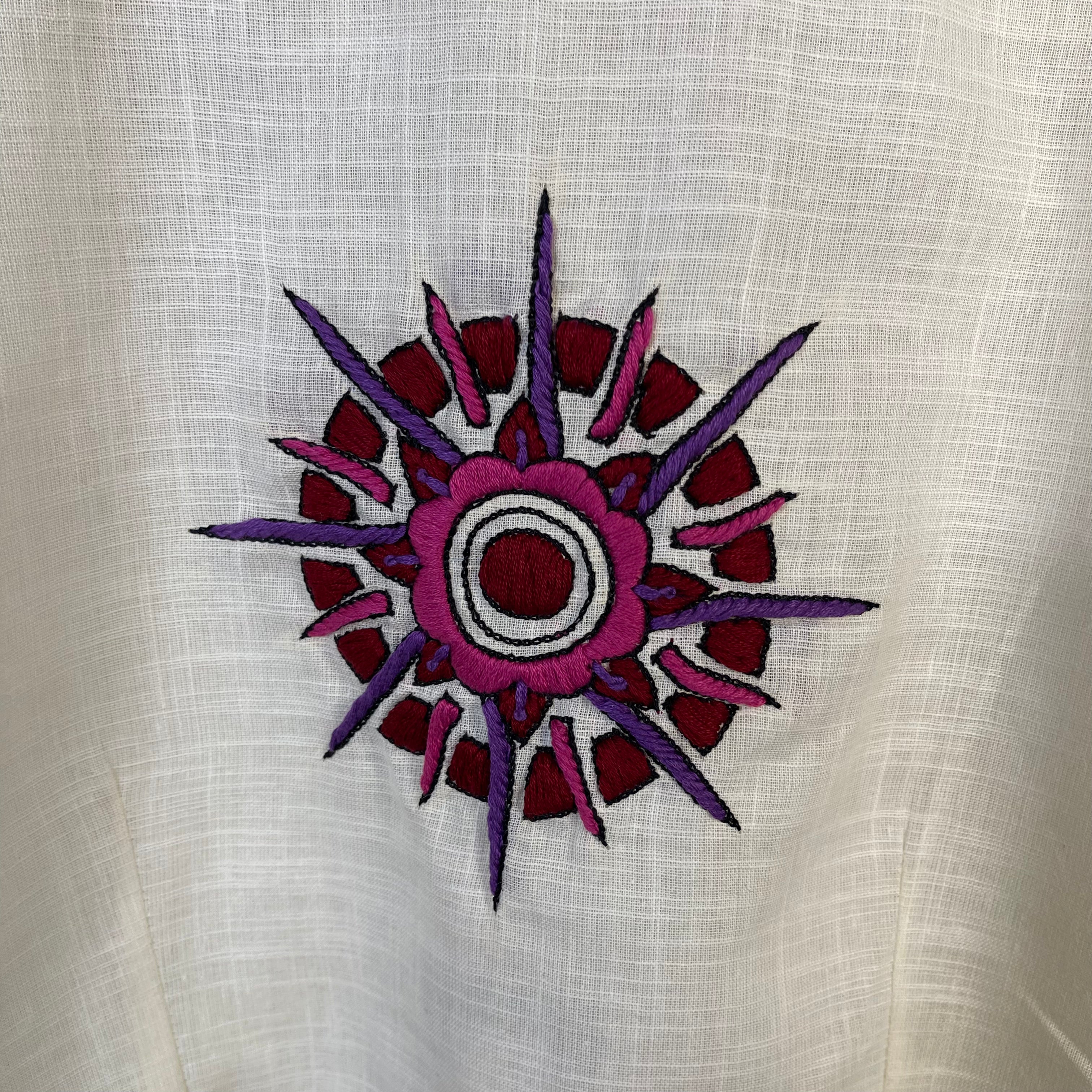 Jumaani Jashn Off White Coloured Slub Cotton Ready to Wear Blouse - kapda Tailor - Distacart