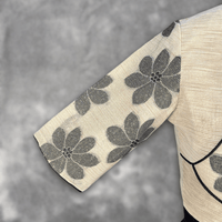 Thumbnail for Baadal Ki Chaoon Beige Coloured Cota Cotton/Jute Cotton Ready to Wear Blouse - kapda Tailor - Distacart