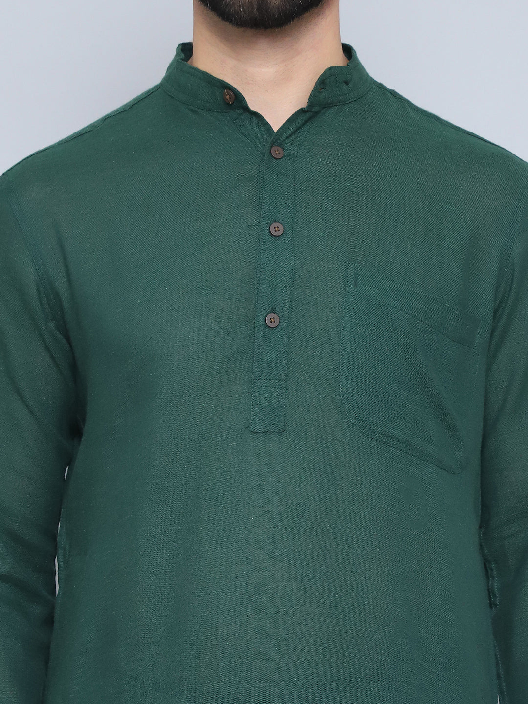 Even Apparels Men's Pure Cotton Green Kurta - Distacart