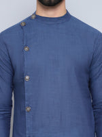 Thumbnail for Even Apparels Men's Pure Cotton Grey Sherwani Kurta - Distacart