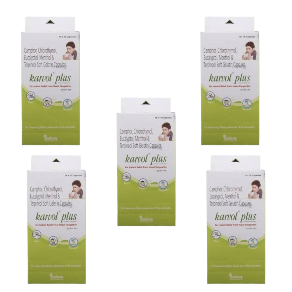 Indoco Remedies Karvol Plus Capsule - Distacart