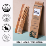 Thumbnail for Little Extra Dual Tooth Neem Wood Comb - Distacart