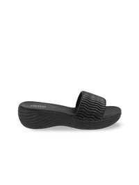 Thumbnail for Metro Women Textured Wedge Heel Sandals