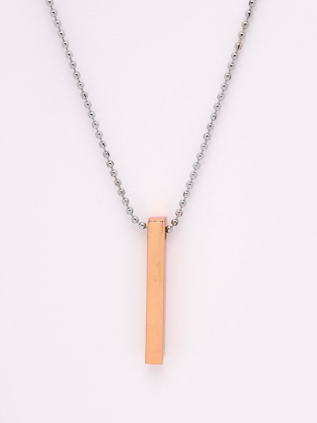 NVR Men's Set of 2 Gold & Blue Geomatric Pendent With Chain - Distacart