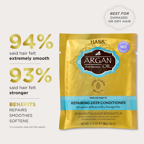 HASK Argan Oil Repairing Deep Conditioner - Distacart
