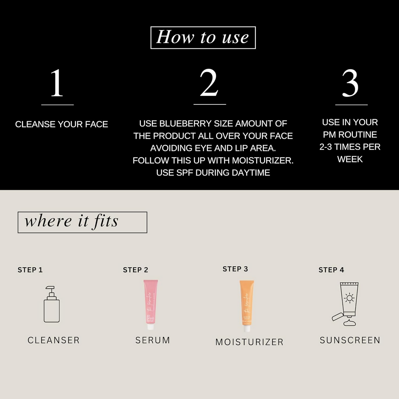 The Formularx Air Brush Facial All In One Lactic Acid Serum For Instant Radiance