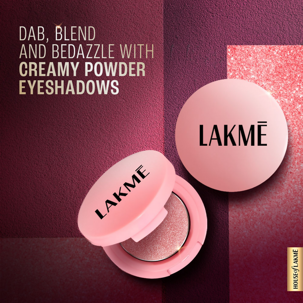 Lakme 9 To 5 Eyeconic Cream Powder Eyeshadow Stack - Pink Beauty - Distacart