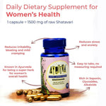 Thumbnail for Ayuttva Shatavari Capsules for Women - Distacart