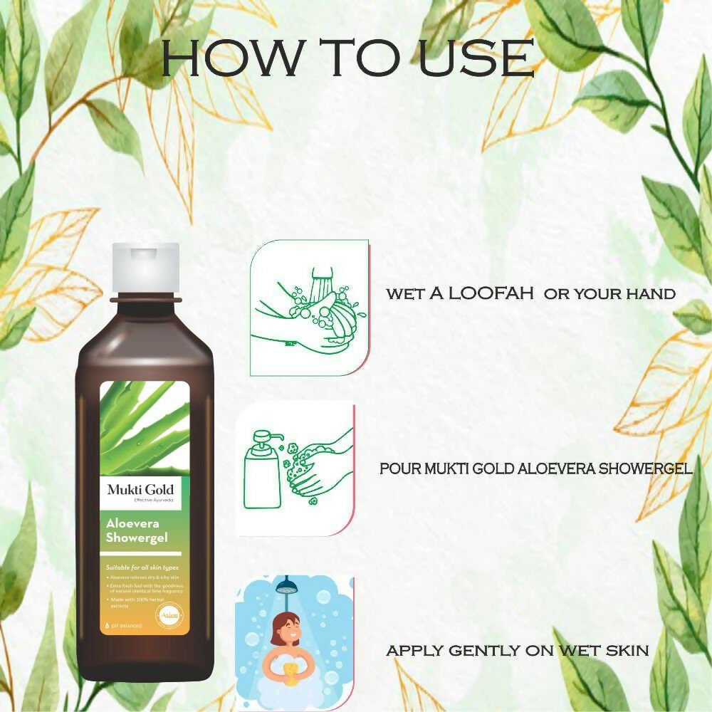 Axiom Mukti Gold Aloevera Shower Gel