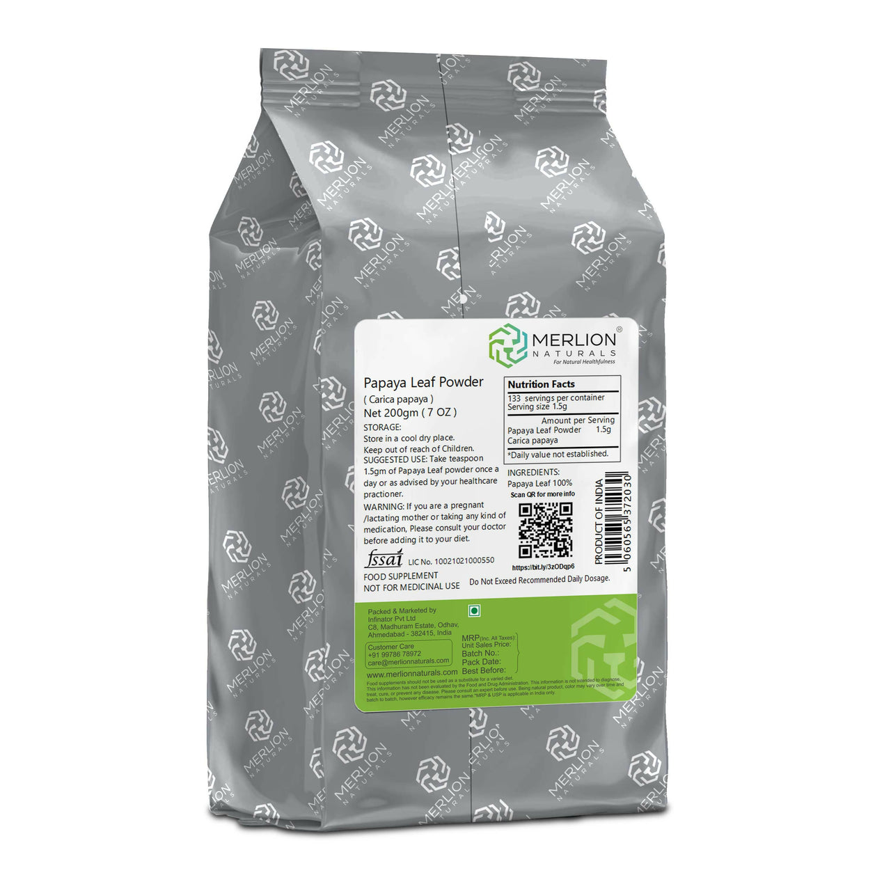 Papaya Leaf Powder_200gm_Merlion Naturals_2