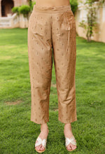 Thumbnail for Juniper Women's Gold Cotton Blend Printed Kurta Set - Distacart