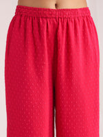 Thumbnail for Janasya From Style Master Dobby Georgette Self Design Gathered Top & Bottom Set