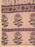 Thumbnail for Janasya Regular Cotton Cream Floral Notch Neck Kurta,Bottom & Dupatta - Distacart