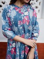 Thumbnail for Janasya From Style Master Cotton Floral A-Line Tunic