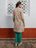 Thumbnail for Janasya From Style Master Cotton Floral A-Line Tunic