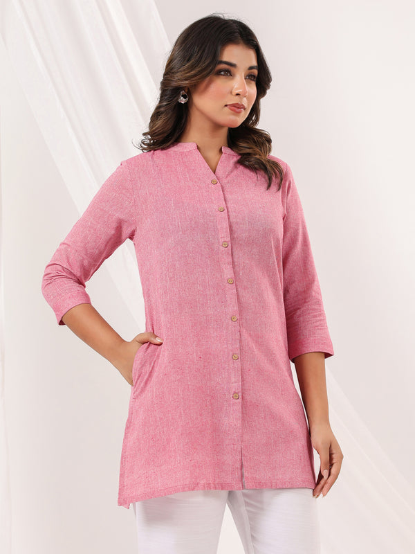 Janasya Light Cotton Solid Straight Kurta