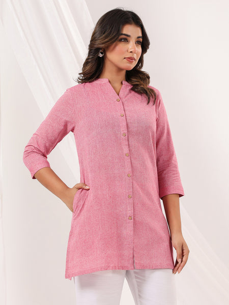 Janasya Light Cotton Solid Straight Kurta