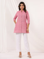 Thumbnail for Janasya Light Cotton Solid Straight Kurta