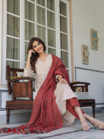 Thumbnail for Janasya Light Cotton Solid A-Line Kurta Set