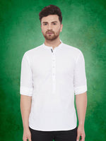 Thumbnail for Even Apparels Men's Pure Cotton White Kurta - Distacart