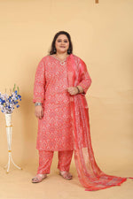 Thumbnail for Jyoti Fashion Women's Pink Rayon Digital Print with Handwork Kurta Set - Distacart