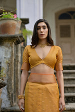 Thumbnail for Jyoti Fashion Women's Mustard Soft Kalyani Silk Zari Woven Designer Saree with Blouse