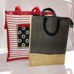 Thumbnail for Jute Ladies Fashion Bags Combo - Big & Small - Distacart