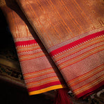 Thumbnail for NOZ2TOZ Women Orange Paithani Silk Saree - Distacart