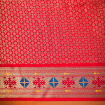 Thumbnail for NOZ2TOZ Women Orange Paithani Silk Saree - Distacart