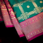 Thumbnail for NOZ2TOZ Women Blue Katan Silk Saree - Distacart