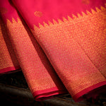 Thumbnail for NOZ2TOZ Women Pink Katan Silk Saree - Distacart