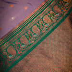 Thumbnail for NOZ2TOZ Women Purple Katan Silk Saree - Distacart