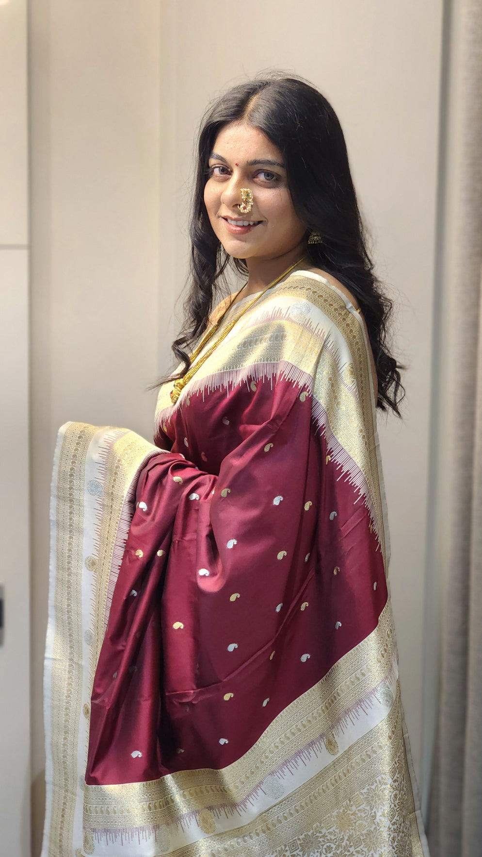 NOZ2TOZ Women Silver Soft Silk Saree - Distacart